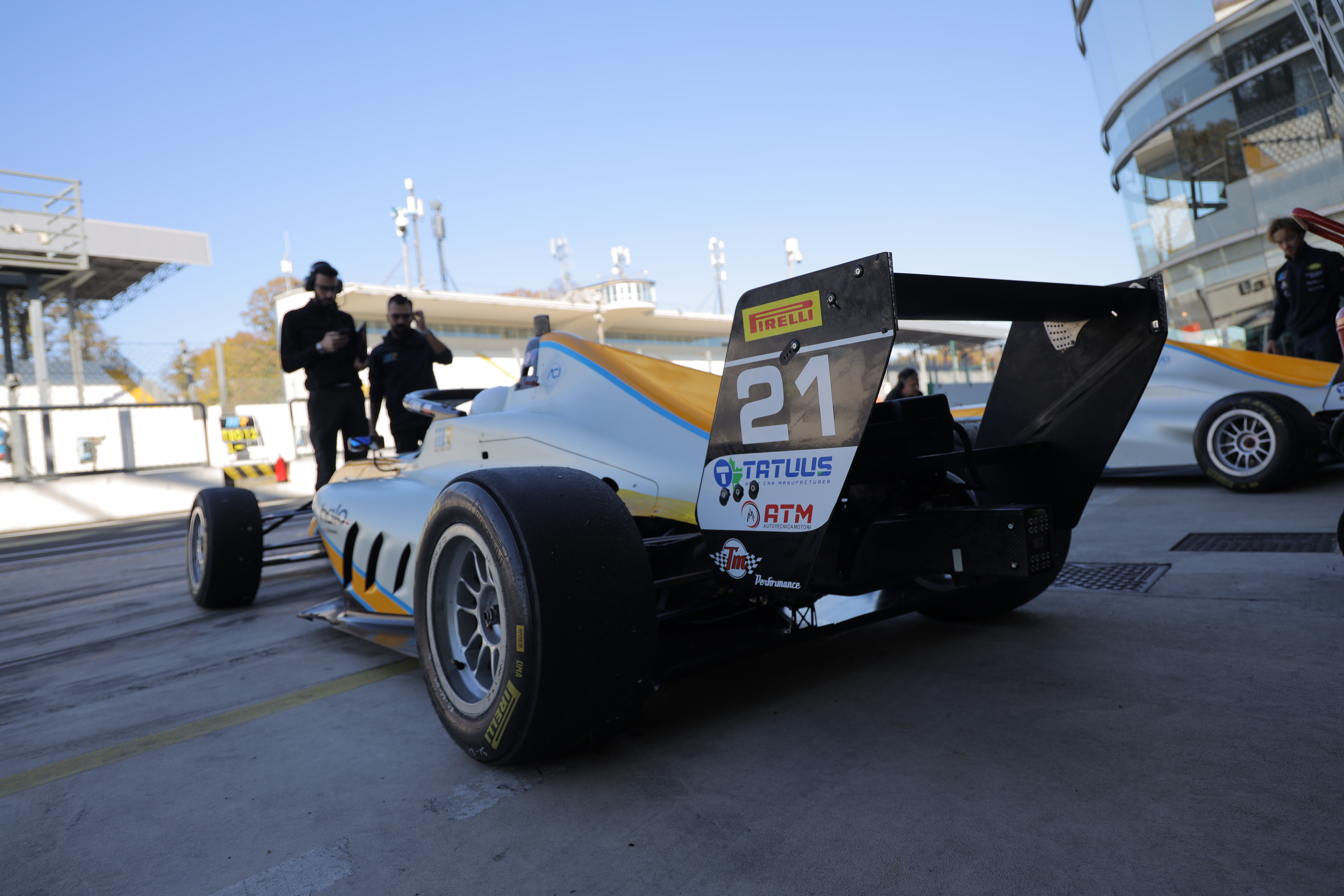 Cezary Bien driving a Formula 4 car on a European circuit